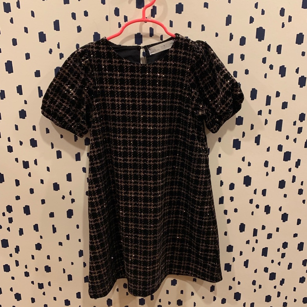 Zara Kids Formal Dress - Black and Pink Plaid
